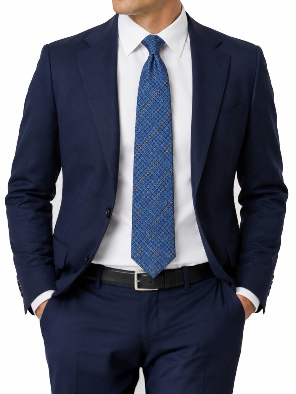 Gucci The Neon Jacquard Monogram 100% Silk Tie Blue Orange